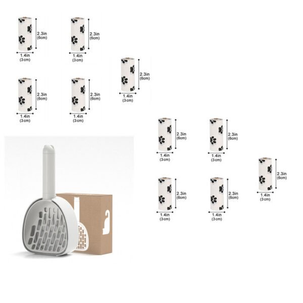 Cat Litter Scoop Plastic Cats Poop Scoop With Base Pets Cleanning Tool Cat Toilet Products Durable Litter Box Cleaner Shovel Pet Products - Image 3