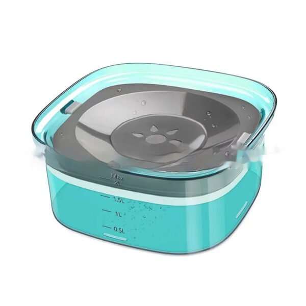 70oz Dog Water Bowl Large Capacity Spill Proof Dog Bowl Transparent 2L Visible Water Level Slow Drinking Bowl For Dogs And Cats Pet Products - Image 4