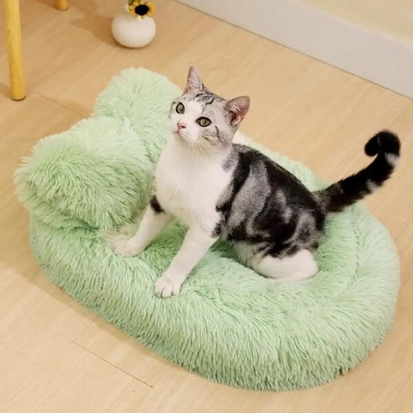 Fluffy Pet Beds Anti-Slip Puppy Nest Cave For Cold Winter Pet Supplies Comfortable Pet Sleeping Nest Cat Bed For Small Dog Puppy - Image 3