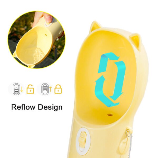 2 In 1 Portable Dog Water Bottle For Small Big Dogs Cat Outdoor Leak-proof Puppy Drinking Bowl With Food Container Pets Feeder Pet Products - Image 4