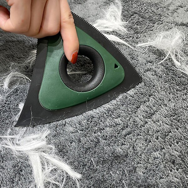 Triangle Electrostatic Dog Hair Cleaner Carpet Scraper Pet Hair Cleaner Animal Hair Brush Cat Hair Remover Brush Pet Supplies - Image 8
