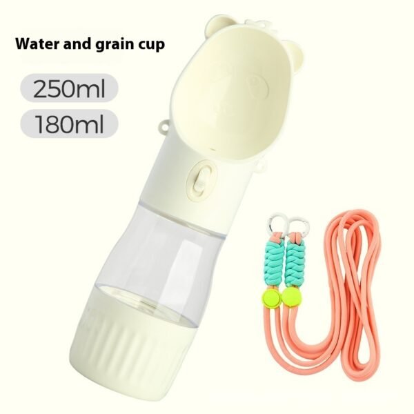 2 In 1 Portable Dog Water Bottle For Small Big Dogs Cat Outdoor Leak-proof Puppy Drinking Bowl With Food Container Pets Feeder Pet Products - Image 3