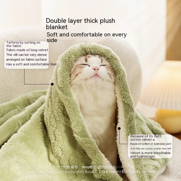 Pet Blanket Ins Style Solid Color Cat Supplies Pet Products - Image 7