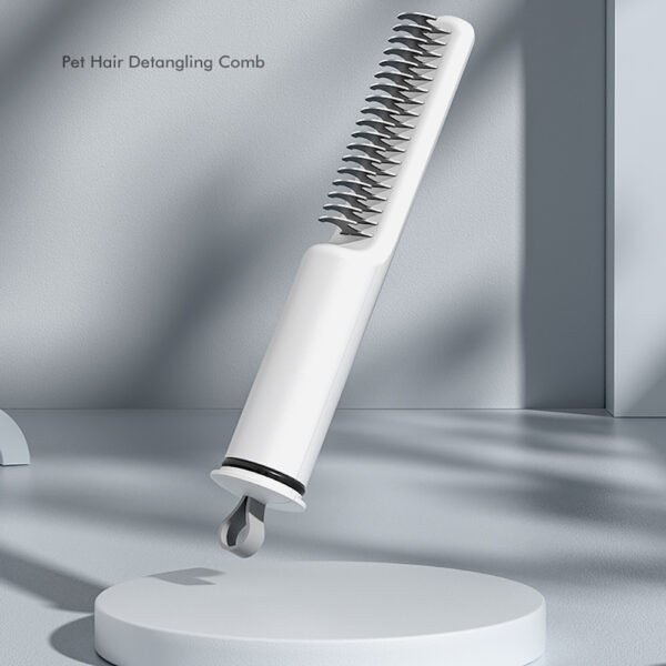 Pet Grooming Brush Self Cleaning Automatically Dog Cat Slicker Brush Remove Dog Hairs Pet Comb All-In-One Metal Undercoat Rake, Dematting Tool, Detangling Comb, Fur Shedding Blade, Pet Hair Remover - Image 6