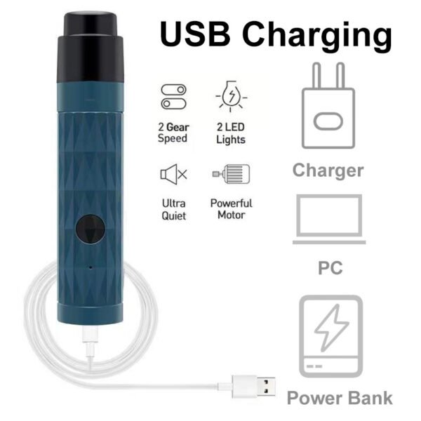 Electric Pet Nail Polisher with Light – Dog & Cat Nail Grinder - Image 4