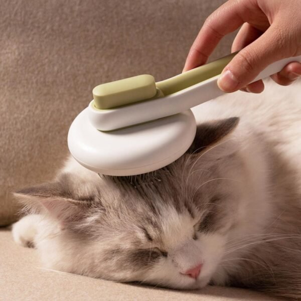 Pet Dog Hair Remover Cat Brush Grooming Tool Automatic Massage Comb Round Hair Brush For Cat Dog Pet Supplies - Image 2