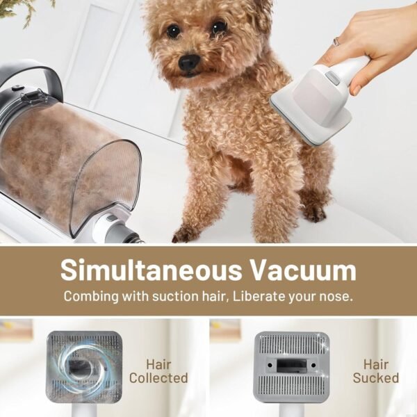 Dog Grooming Kit Pet Hair Cleaning Low Noise Vacuum Cleaner And Various Tools - Image 6