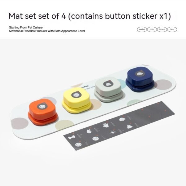 4 Colors Pet Communication Button One-click Prevent Physical Inactivity Recordable Dog Talking Button Toy Cat Toy Pet Products - Image 4