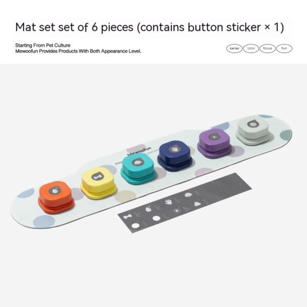 4 Colors Pet Communication Button One-click Prevent Physical Inactivity Recordable Dog Talking Button Toy Cat Toy Pet Products - Image 5