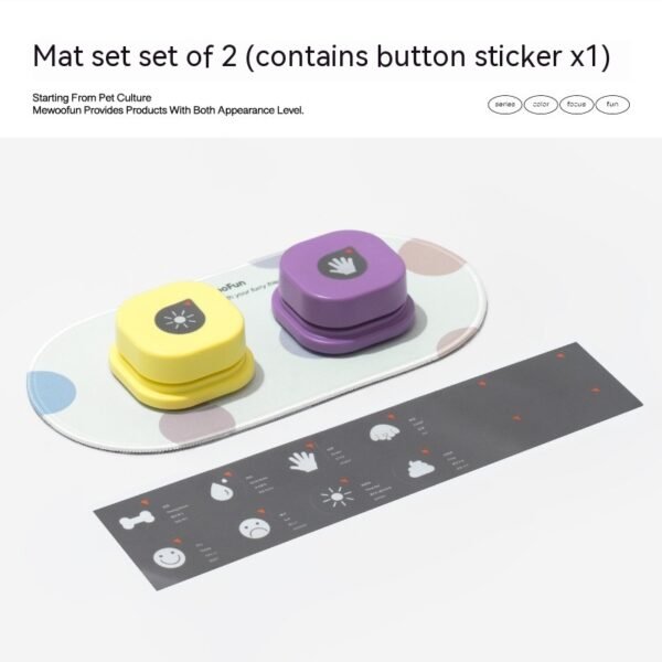 4 Colors Pet Communication Button One-click Prevent Physical Inactivity Recordable Dog Talking Button Toy Cat Toy Pet Products - Image 2