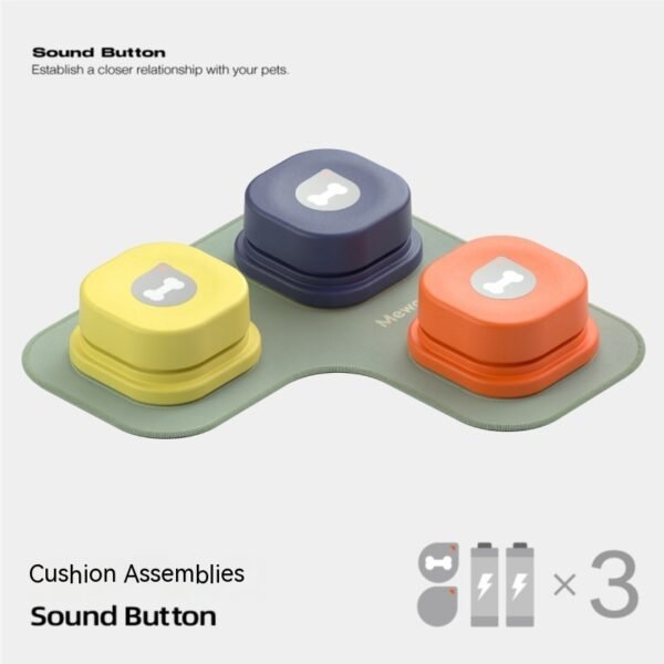 4 Colors Pet Communication Button One-click Prevent Physical Inactivity Recordable Dog Talking Button Toy Cat Toy Pet Products - Image 3
