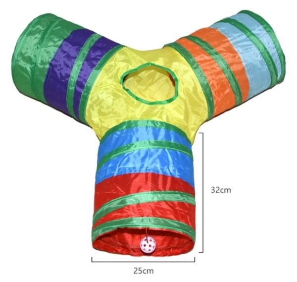 Pet Tunnel Cat Rainbow Interactive Toy - Image 10