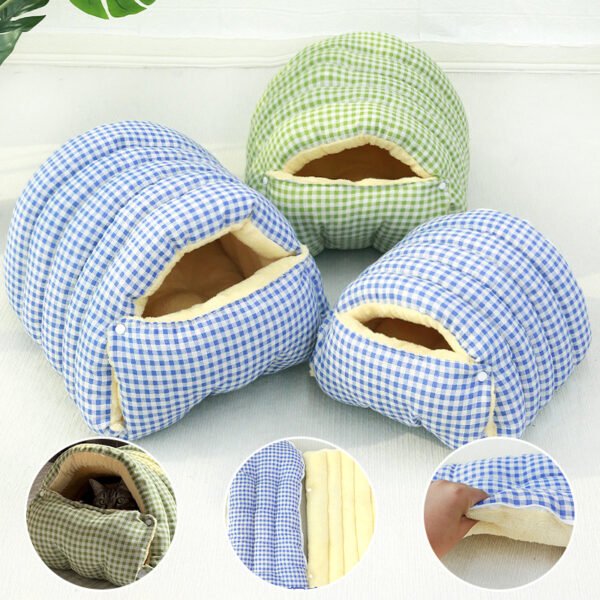 Enclosed Cat House – 4-Season, Removable & Washable Cozy Cat Bed. - Image 2