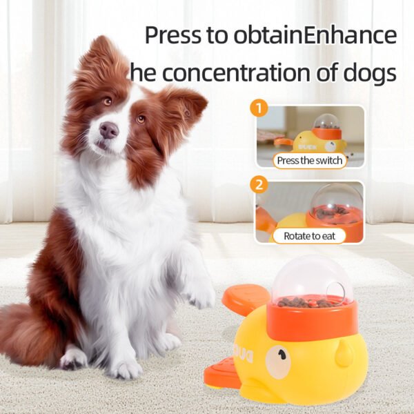 Dog Puzzle Feeder Interactive Pet Food Treat Dispenser Cartoon Duck Design Anti-slip Pets Automatic Feeder Toys For Dog Training Pet Products - Image 5