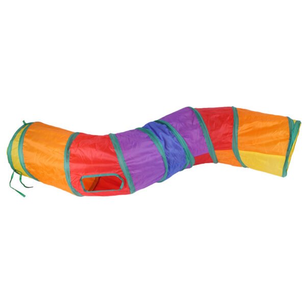 Pet Tunnel Cat Rainbow Interactive Toy - Image 3