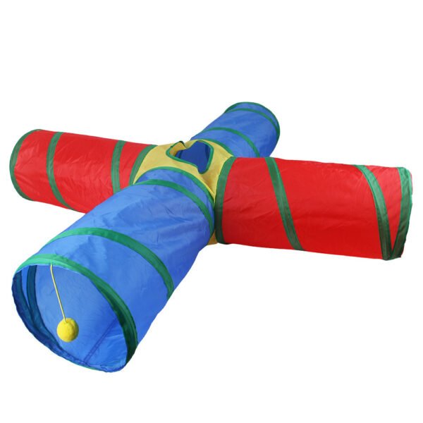 Pet Tunnel Cat Rainbow Interactive Toy - Image 9