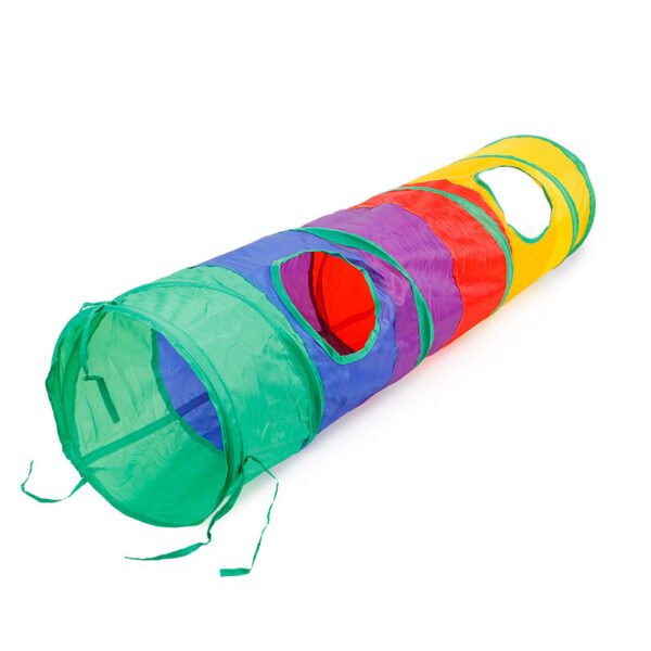 Pet Tunnel Cat Rainbow Interactive Toy - Image 4