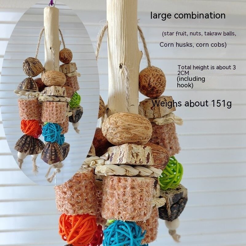 Essential Interactive Parrot Toys – Bite Supplies & Cage Stand Rod - Image 3