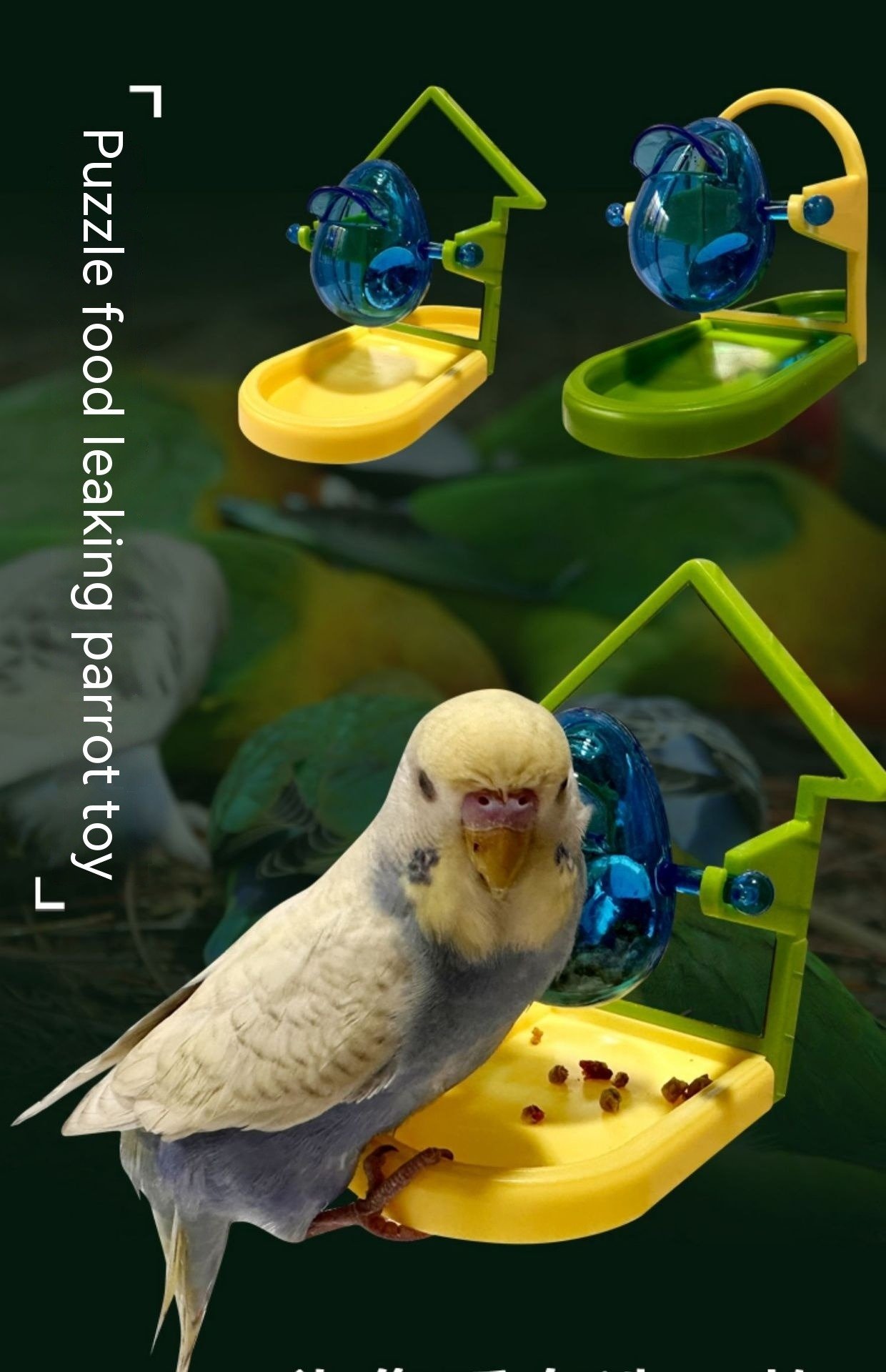 SmartFeeder Parrot Food Leakage Toy – Interactive Bird Cage Feeder - Image 9