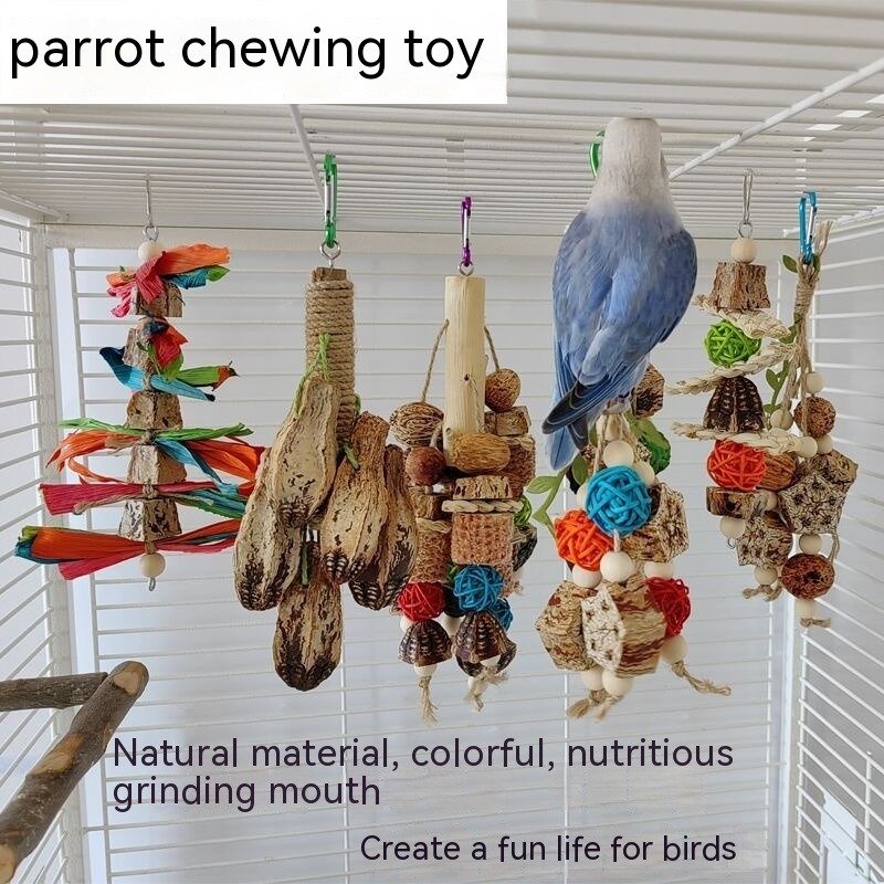 Essential Interactive Parrot Toys – Bite Supplies & Cage Stand Rod - Image 6