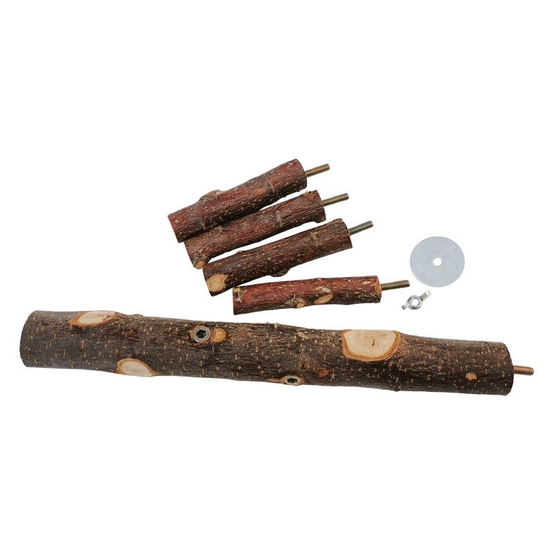 Parrot Bird Wood Stand Pole Toy – Natural Wooden Perch for Birds - Image 8